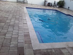 Pool Construction Area Pavers